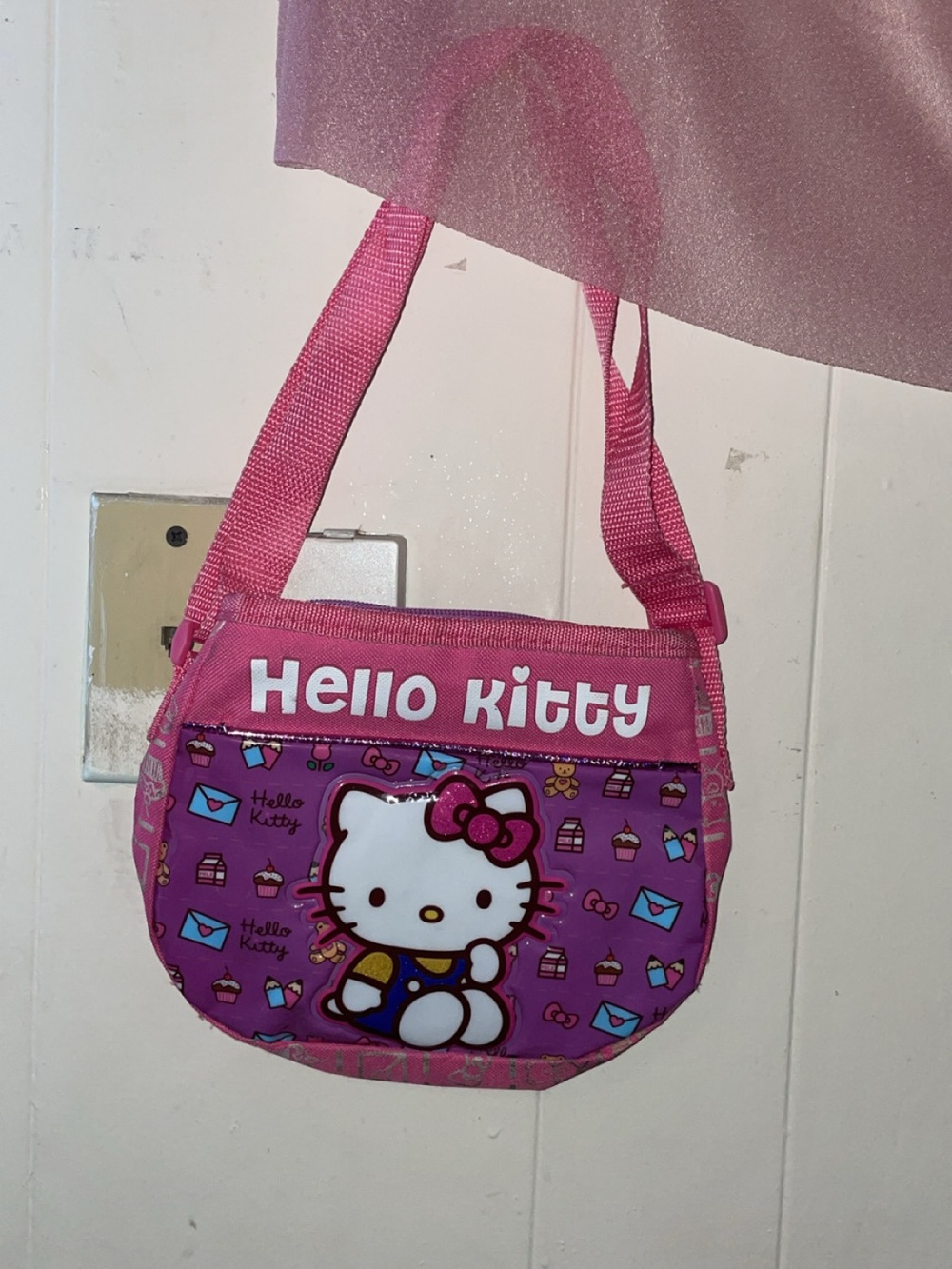Hello Kitty Hot Pink and White Kids Shoulder Bag